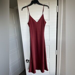 Wilfred only slip garnet red size small Aritzia slip dress